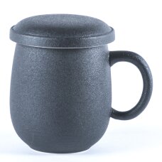 Ceramiczny kubek do herbaty z pokrywką i filtrem