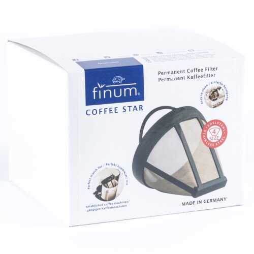 Filtry do kawy Filtr do kawy z metalowym sitkiem FINUM no 4